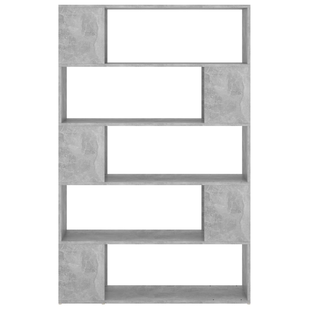 vidaXL Bibliothèque Séparateur de pièce Gris béton 100x24x155 cm Bois d'ingénierie