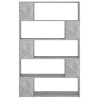 vidaXL Bibliothèque Séparateur de pièce Gris béton 100x24x155 cm Bois d'ingénierie