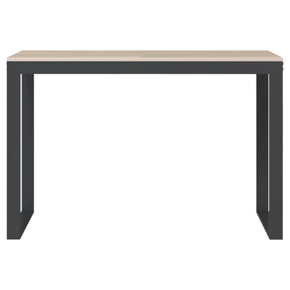 vidaXL Computertisch Schwarz und Eiche-Optik 110x60x73cm Holzwerkstoff