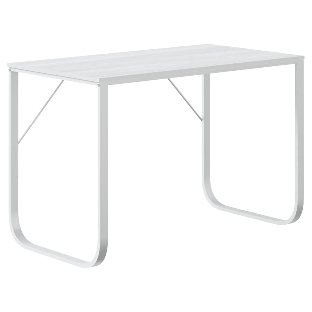 vidaXL Computertisch Weiß 110x60x73 cm Holzwerkstoff