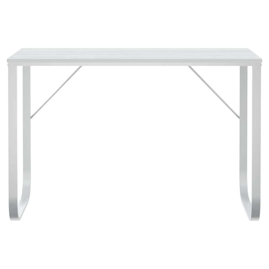 vidaXL Computertisch Weiß 110x60x73 cm Holzwerkstoff