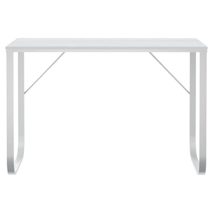 vidaXL Computertisch Weiß 110x60x73 cm Holzwerkstoff