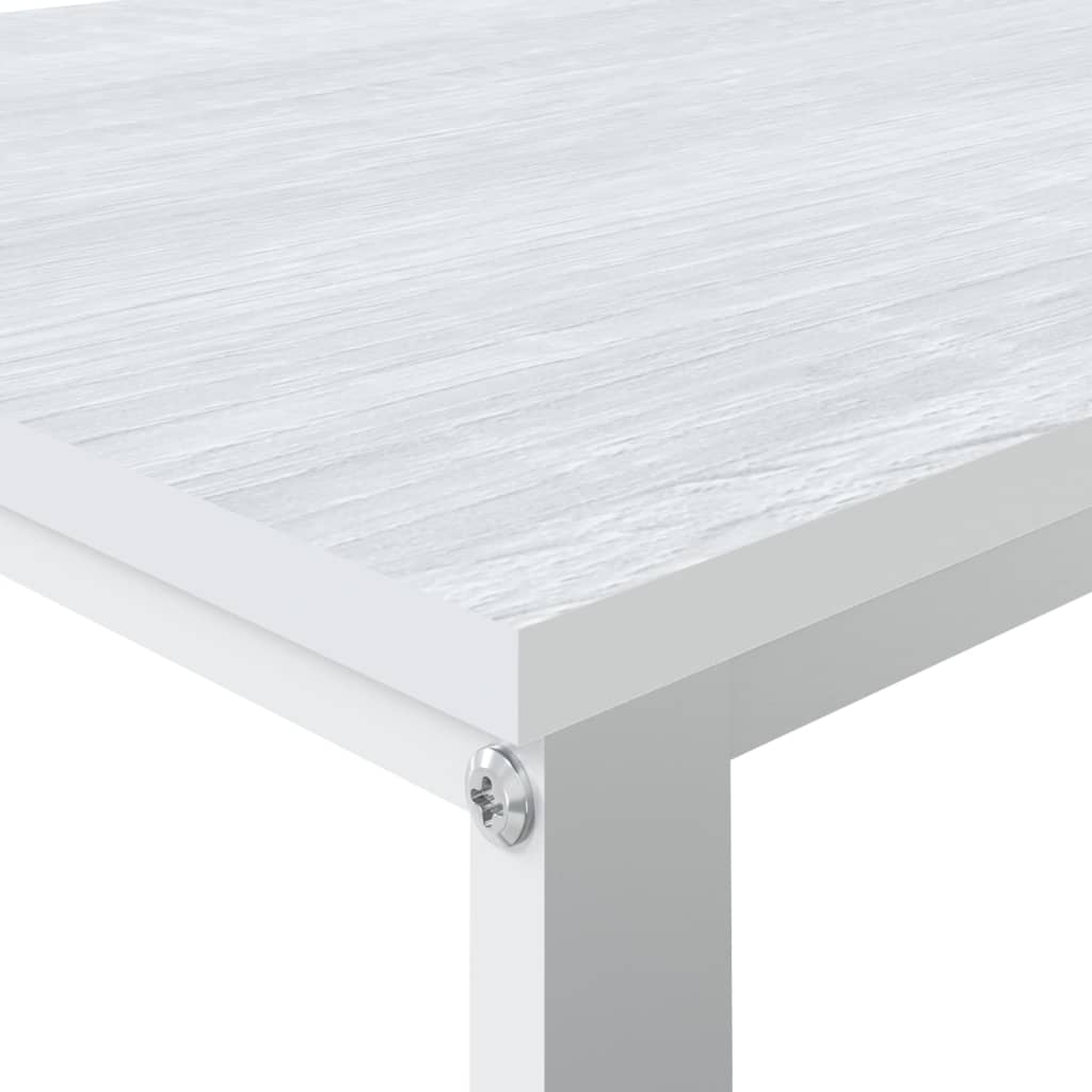 vidaXL Computertisch Weiß 110x60x73 cm Holzwerkstoff