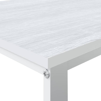 vidaXL Computertisch Weiß 110x60x73 cm Holzwerkstoff