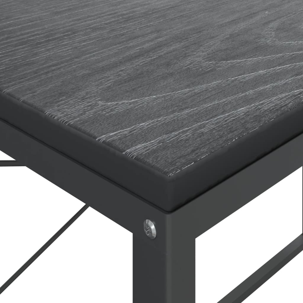 vidaXL Computertisch Schwarz 110x60x70 cm Holzwerkstoff