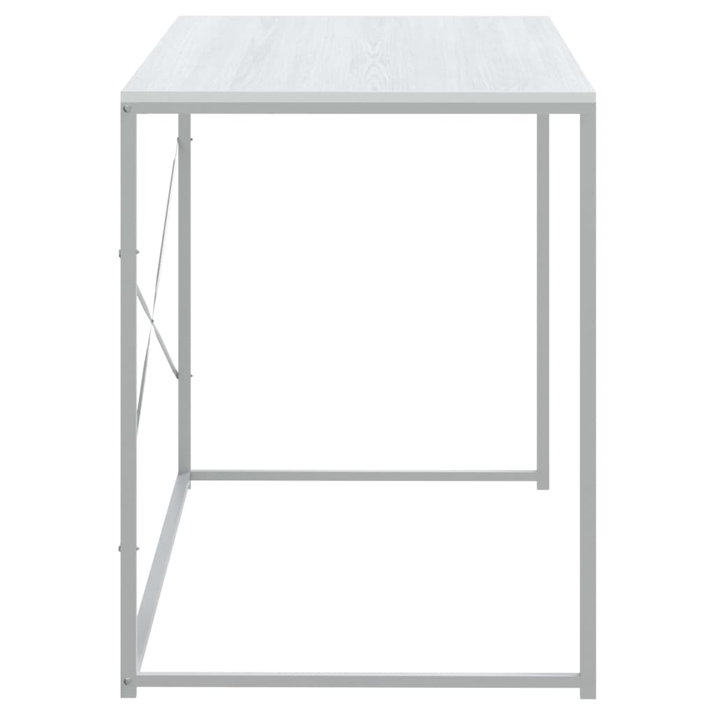 vidaXL Computertisch Weiß 110x60x70 cm Holzwerkstoff