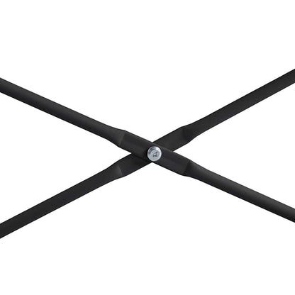 vidaXL Computertisch Schwarz und Eiche-Optik 110x60x70cm Holzwerkstoff