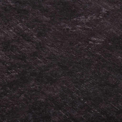 vidaXL Tapis lavable 80x300 cm Noir et doré Antidérapant