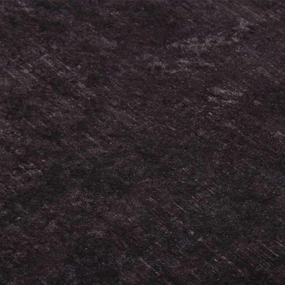 vidaXL Teppich Waschbar Schwarz und Golden 160x230 cm Rutschfest