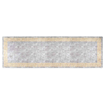 vidaXL Tapis lavable 80x300 cm gris antidérapant