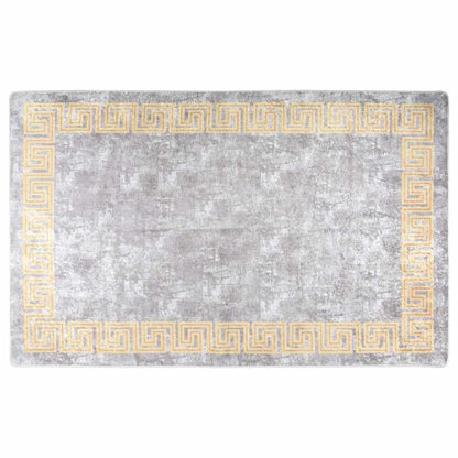 vidaXL Tapis lavable gris 160x230 cm antidérapant