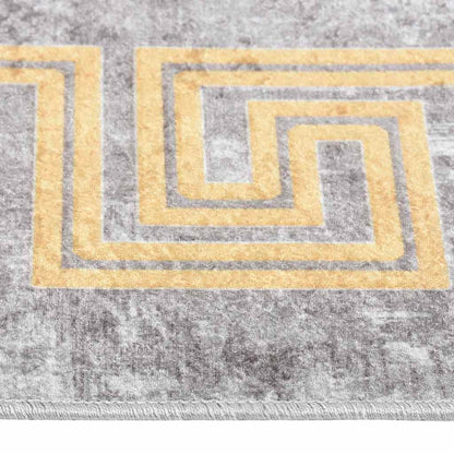 vidaXL Tapis lavable gris 190x300 cm antidérapant