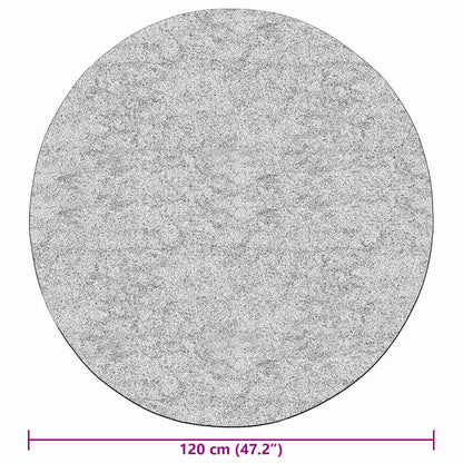 vidaXL Tapis lavable gris φ120 cm Antidérapant