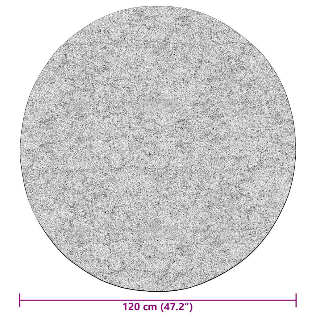 vidaXL Tapis lavable 120 cm Beige Antidérapant
