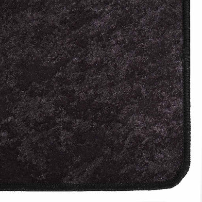 vidaXL Tapis lavable 80x150 cm Anthracite Antidérapant