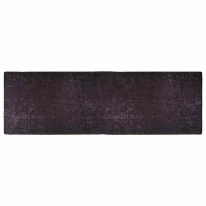 vidaXL Tapis lavable 80x300 cm Anthracite Antidérapant