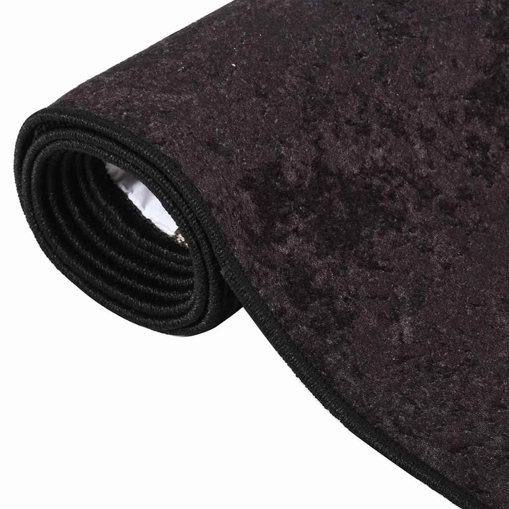vidaXL Tapis lavable anthracite 120x180 cm antidérapant