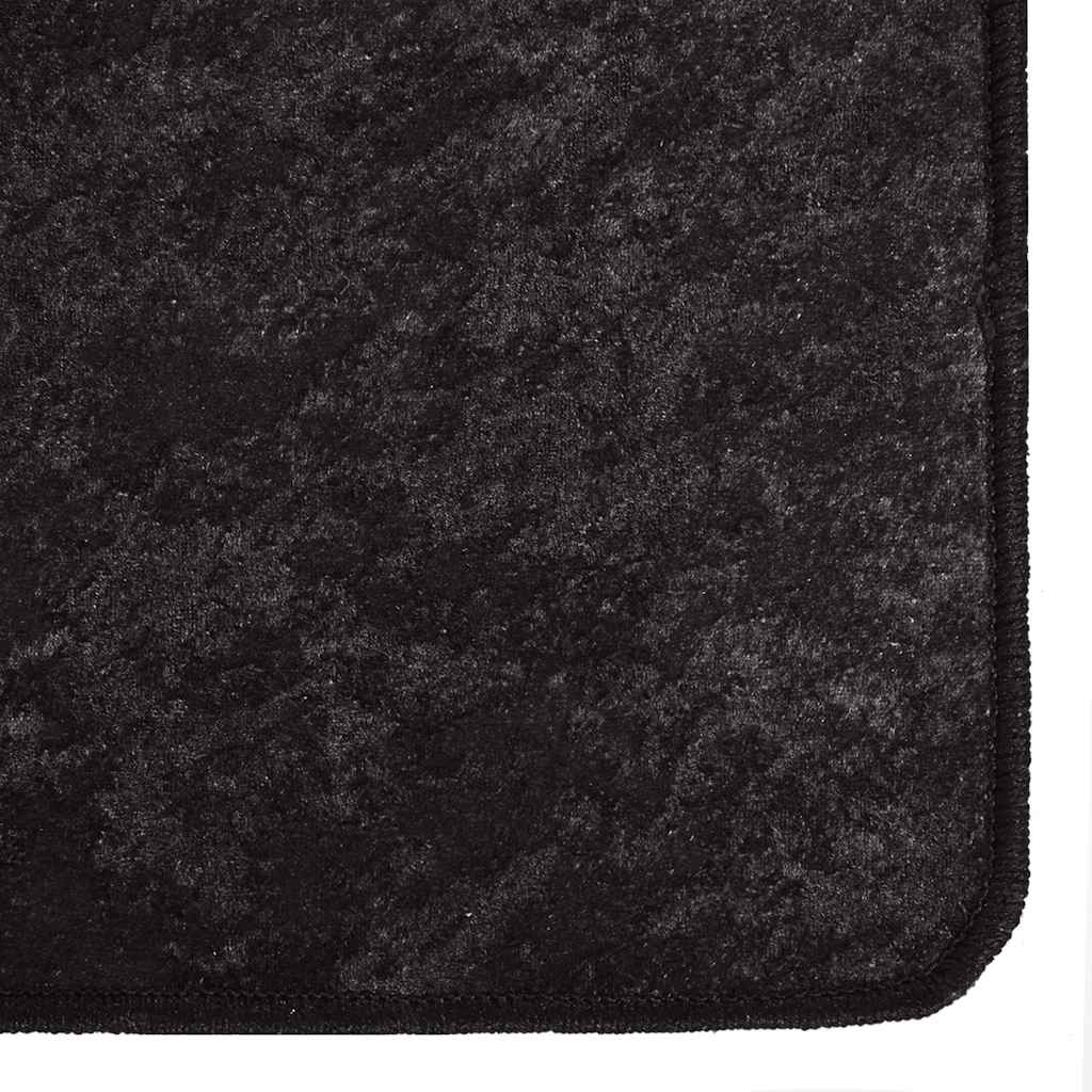 vidaXL Tapis lavable anthracite 120x180 cm antidérapant