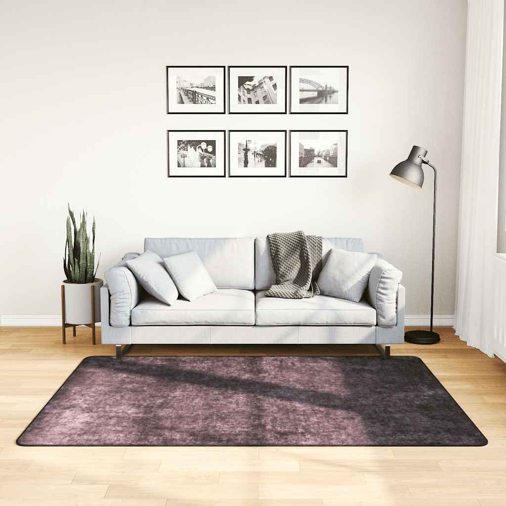 vidaXL Tapis lavable anthracite 120x180 cm antidérapant