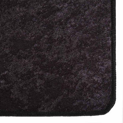 vidaXL Tapis lavable 160x230 cm anthracite antidérapant