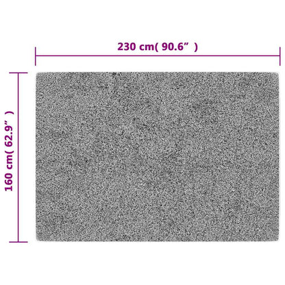 vidaXL Tapis lavable 160x230 cm anthracite antidérapant