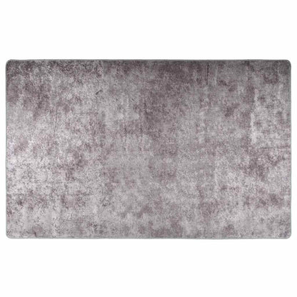 vidaXL Tapis lavable gris 160x230 cm antidérapant