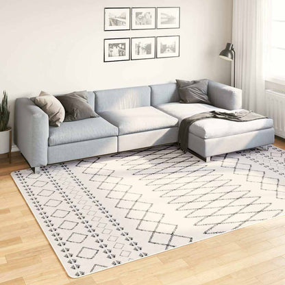 vidaXL Tapis lavable noir et blanc 190x300 cm Antidérapant