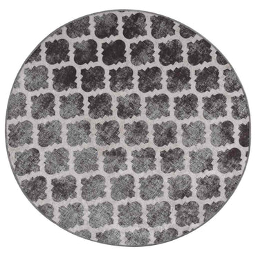 vidaXL Tapis lavable multicolore φ120 cm Antidérapant