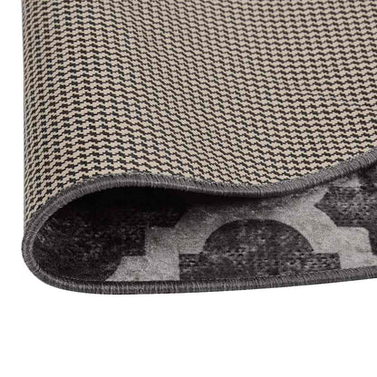 vidaXL Tapis lavable multicolore φ120 cm Antidérapant