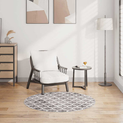 vidaXL Tapis lavable multicolore φ120 cm Antidérapant