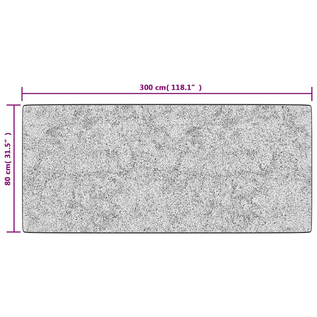 vidaXL Tapis lavable 80x300 cm multicolore antidérapant