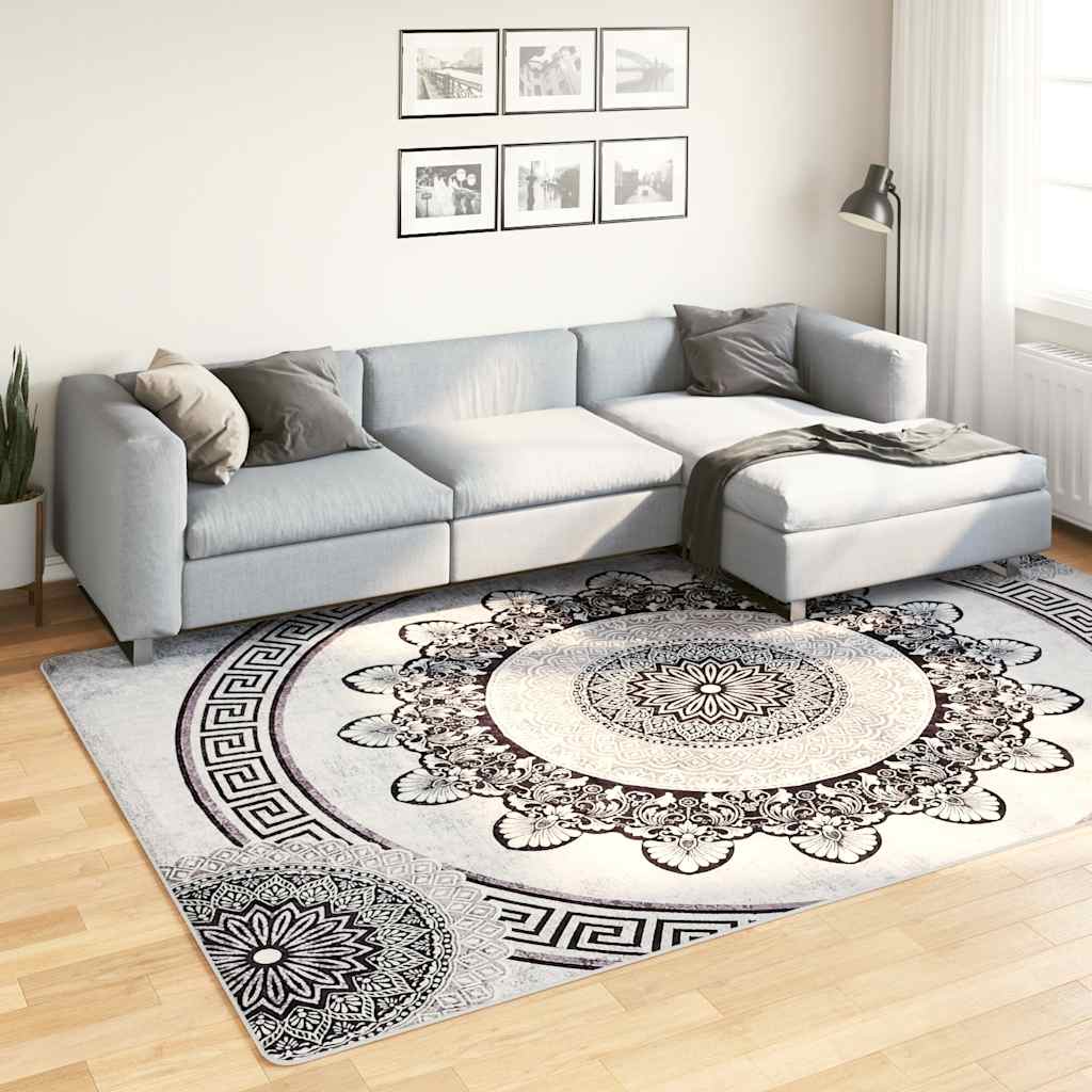 vidaXL Tapis lavable 190x300 cm multicolore antidérapant
