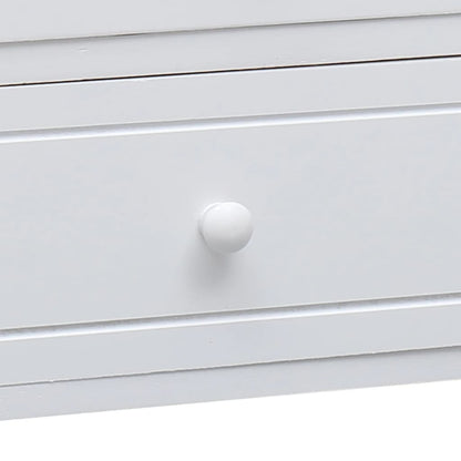 vidaXL TV-Schrank Weiß 108x30x40 cm Massivholz Paulownia