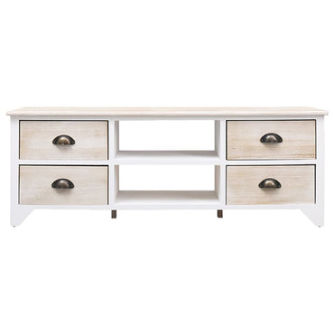 vidaXL Meuble TV 108x30x40 cm Bois massif de Paulownia