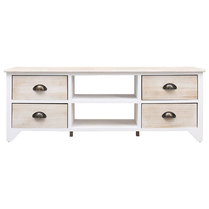 vidaXL Meuble TV 108x30x40 cm Bois massif de Paulownia
