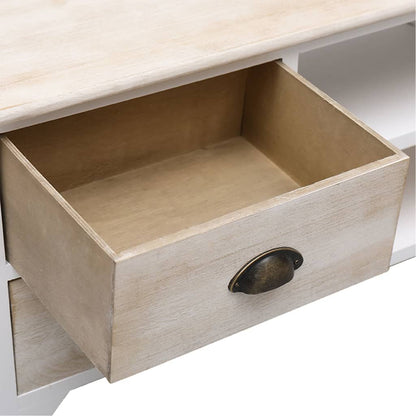 vidaXL Meuble TV 108x30x40 cm Bois massif de Paulownia