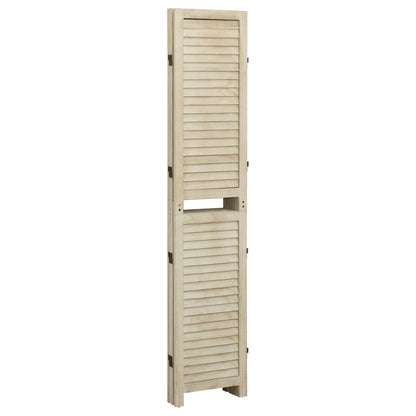 vidaXL 4-tlg. Raumteiler 140x165 cm Massivholz Paulownia