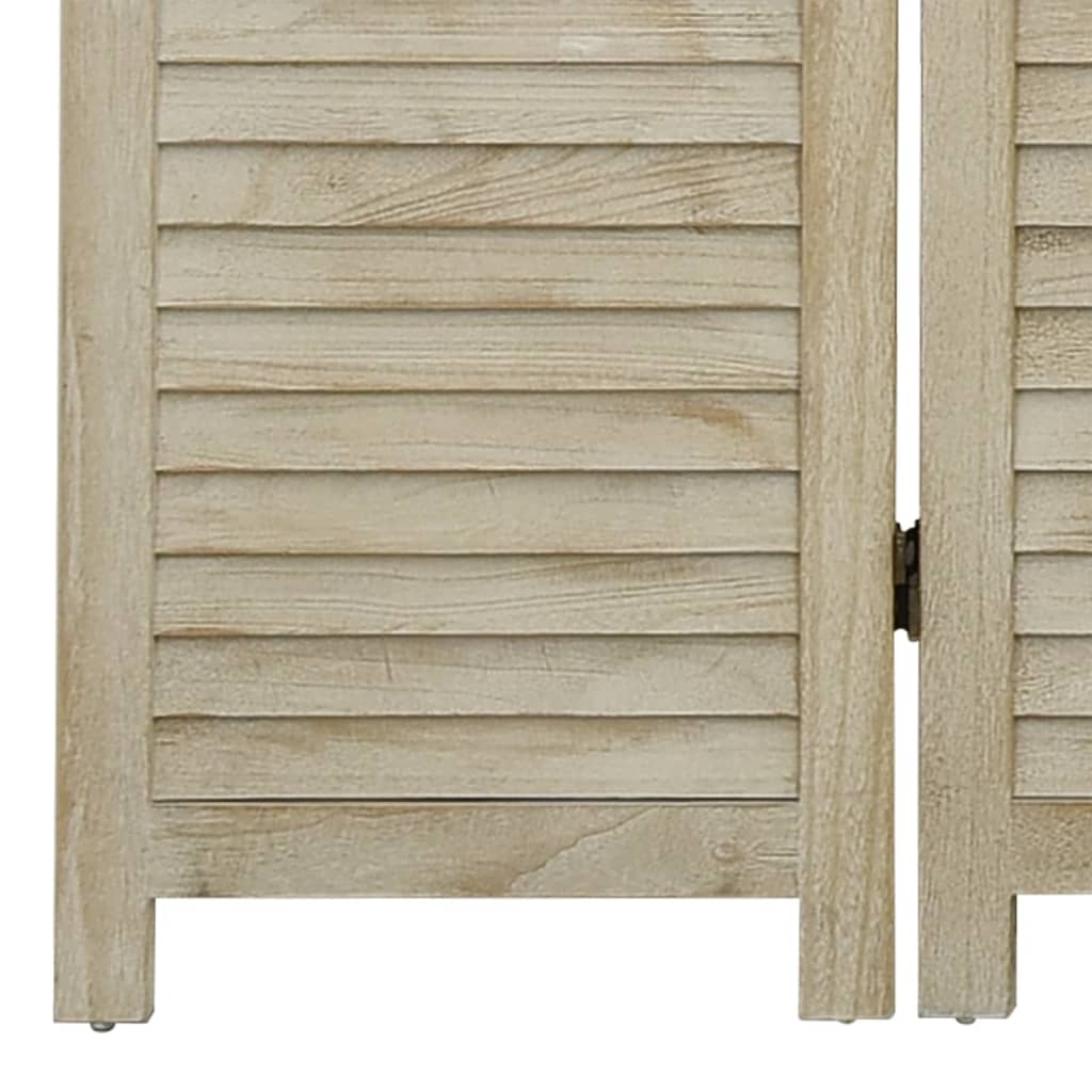 vidaXL 4-tlg. Raumteiler 140x165 cm Massivholz Paulownia