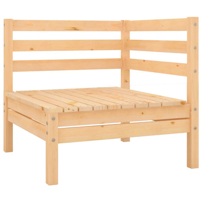 vidaXL Canapé d'angle de jardin en bois de pin massif