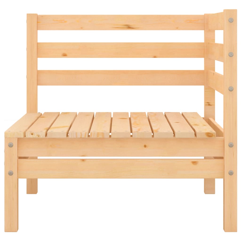 vidaXL Canapé d'angle de jardin en bois de pin massif