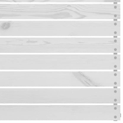 vidaXL Canapé d'angle de jardin blanc bois de pin massif