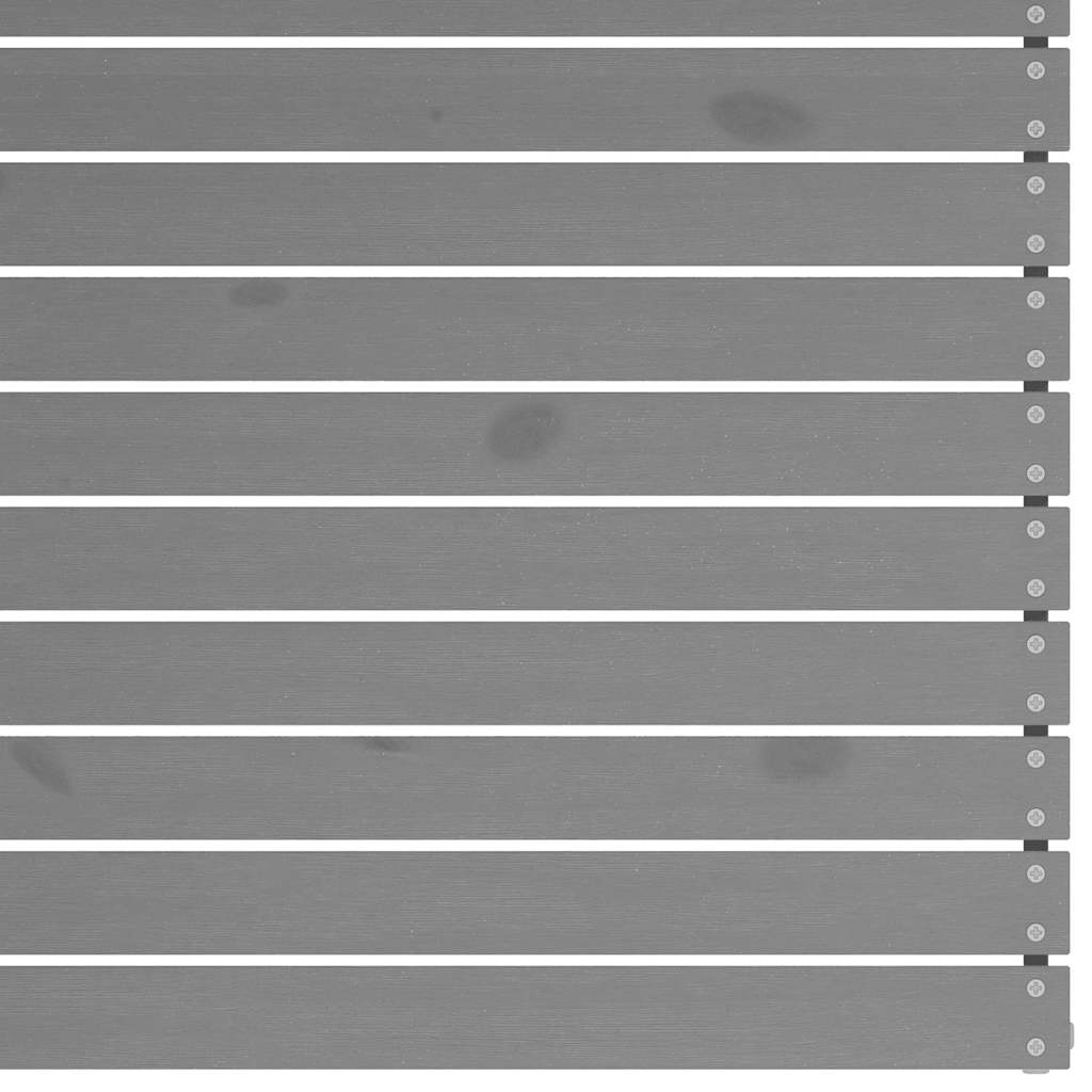 vidaXL Canapé d'angle de jardin gris en pin massif
