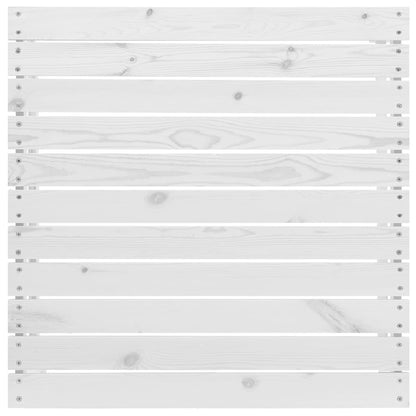 vidaXL Tabouret de jardin blanc en pin massif
