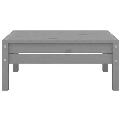 vidaXL Tabouret de jardin gris en pin massif