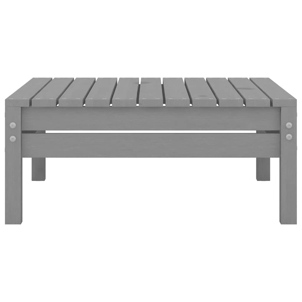 vidaXL Tabouret de jardin gris en pin massif