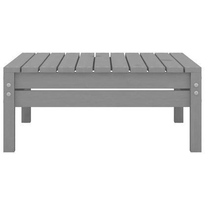 vidaXL Tabouret de jardin gris en pin massif