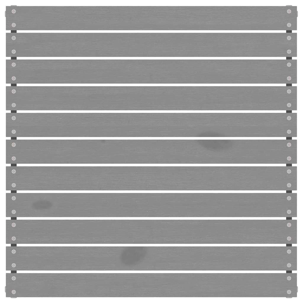 vidaXL Tabouret de jardin gris en pin massif