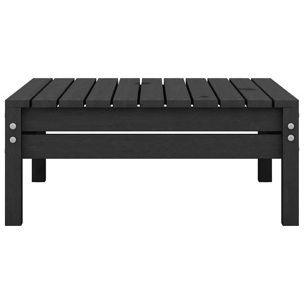 vidaXL Tabouret de jardin noir en pin massif