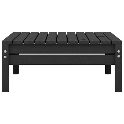 vidaXL Tabouret de jardin noir en pin massif