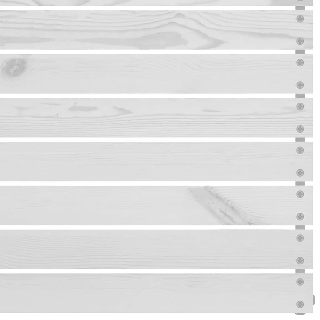 vidaXL Canapés d'angle de jardin 2 pcs Blanc Bois de pin massif